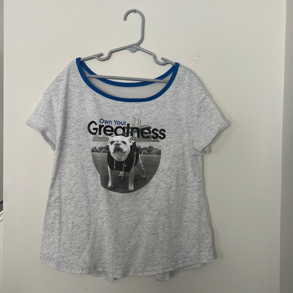 JUSTICE ACTIVE MEDIUM GREY TSHIRT